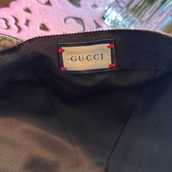 Gucci Tan and Brown Monogram Hat - Picture 8 of 9